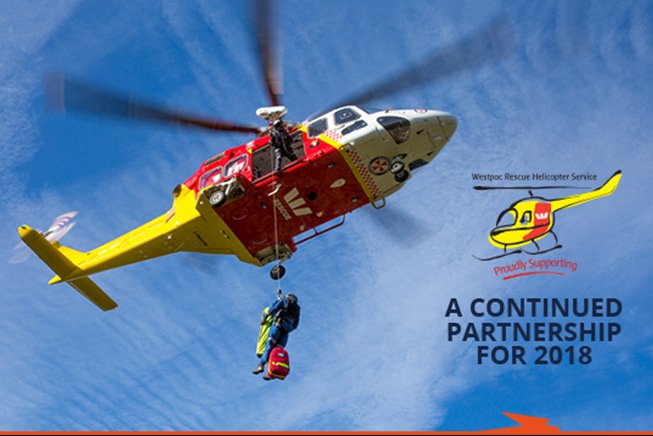 Supporting The Westpac Rescue Helicopter Service in 2018